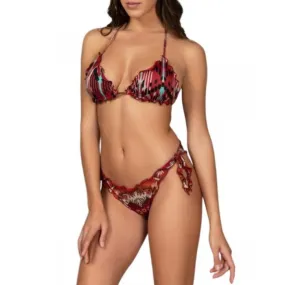 F**k Brazilian Knot Triangle Bikini Swimsuit